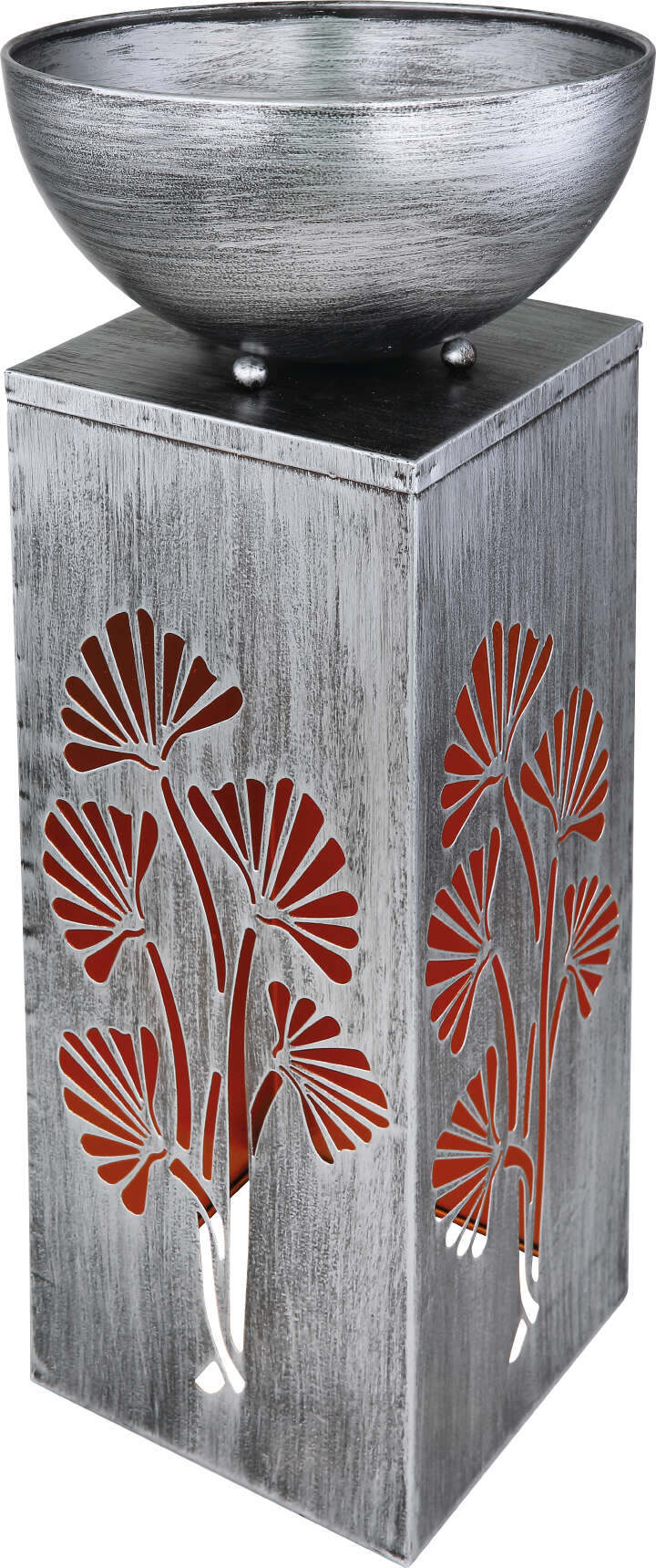 GLOBO Schalenständer mit Solarleuchte